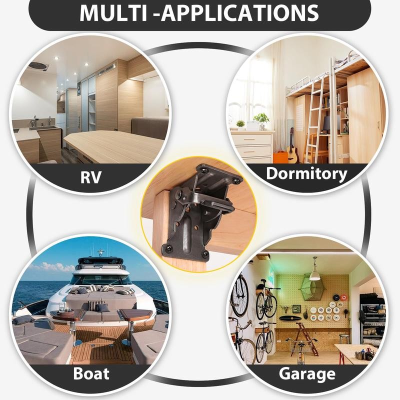 8 Pack Table Leg Folding Brackets Lock Extension Support Bracket