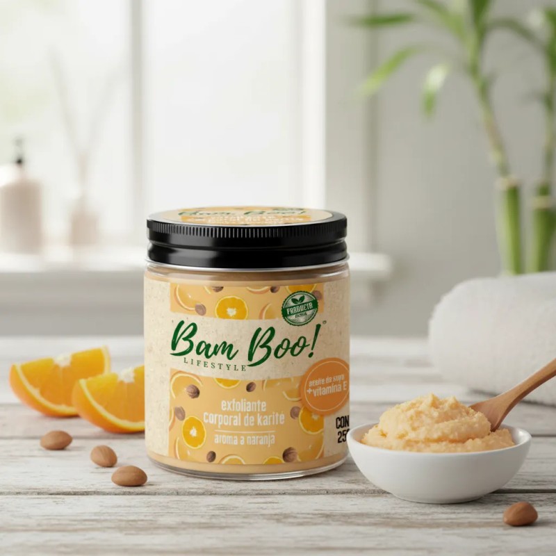 Exfoliante Corporal Base Aceite Aroma Vainilla 250g Bam Boo!