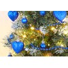 Christmas Concepts® Pack of 16 - Glitter Heart Shaped Baubles