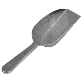 Winco Utility Scoop with Flat Bottom, 4-Ounce, Aluminum