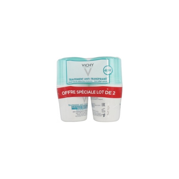 Vichy 48H Anti-Streaks Anti-Perspirant Deodorant Roll-On 2 x 50ml