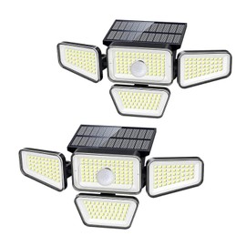 Vortex 0168 Multifunctional high Brightness high Induction 4 Head 270pcs Solar Charging LED Garden Motion Sensor Light