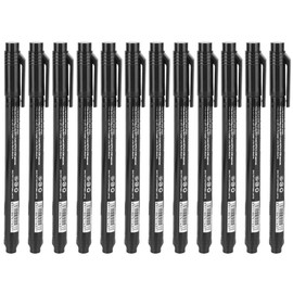 12pcs Micron Liner Fine Tip Marker Pen Black Water Based Ink Waterproof Drawing Sketch Pen
