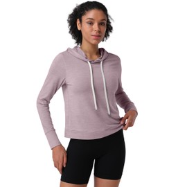 Pioneer Camp Light Weight Hoodies for Women Pullover Gym Workout Athletic Running Hooded Sweatshirt Thin Soft Casual Tops