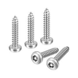 QUARKZMAN #10 x 1" Torx Security Screws, Pack of 10 Button Head Tamper Proof Self Drilling Screws, 304 Stainless Steel Anti-Theft Screws