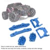 RC 1/18 Bumper Replacement Aluminum Alloy RC Front Rear Bumpers