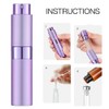 LISAPACK 8ML Atomizer Perfume Spray Bottle for Travel, Empty Refillable