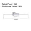 sourcing map 20pcs 3W 3W Metal Oxide Layer Resistor Axial