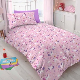 GC GAVENO CAVAILIA Microfiber Kids Duvet Covers Single (135x200 cm) | Extra Soft Kids Girls Bedding | Comfortable 2 Piece Quilt Cover with Pillowcase | Washable Linen