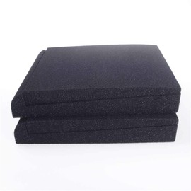 ANGEEK Speaker Sound Insulation Mat Soundproofing Mat Acoustic Foam Board Sponge Sound Absorbing Pad Sound Reinforcement Cushion Pack of 2