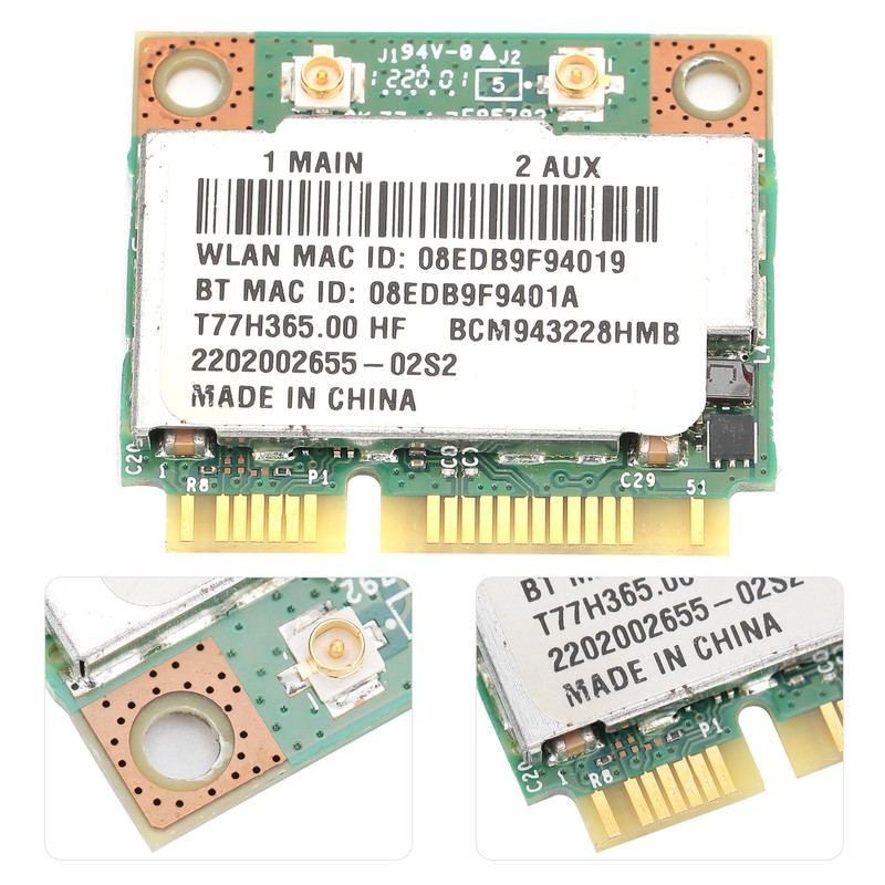 Wireless Network Card Bluetooth 4.0 Adapter BCM943228 T77H365.00 HF 300M