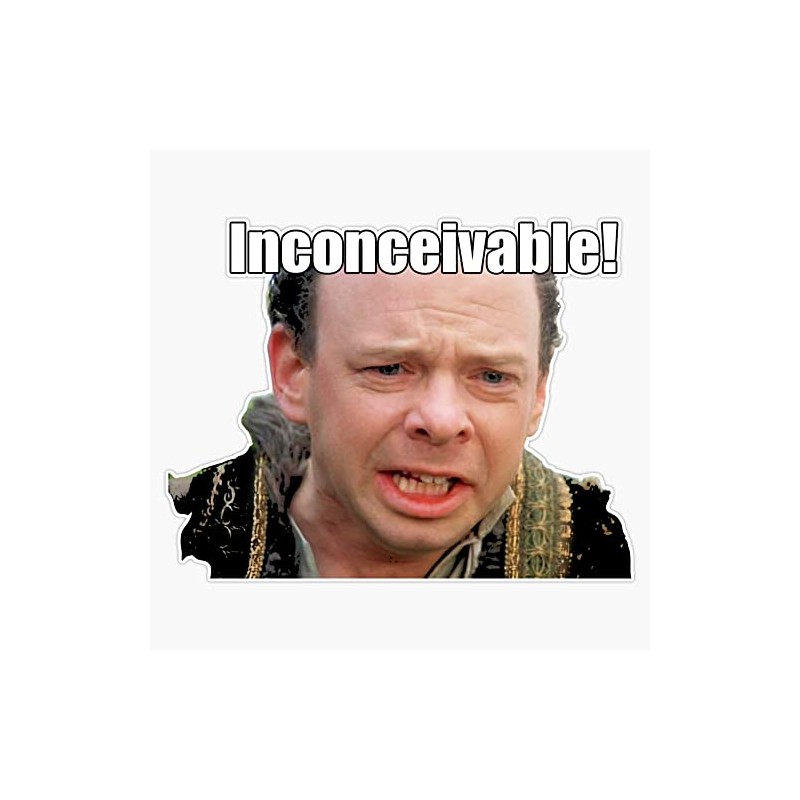 Inconceivable Bumper Sticker Vinyl Decal 5 inches