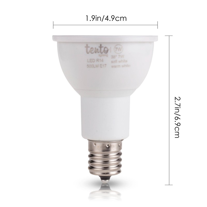 Tento Lighting E17 Led Light Bulb R14 Reflector 5.5w 450