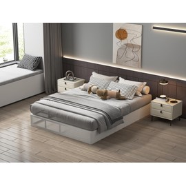 AROMUSTIME Queen Box Spring 9 Inch High Profile Black Heavy Duty Metal Mattress Foundation with Fabric Cover,Easy Assembly,Non-Slip & Noise-Free