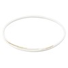 Phiten Rakuwa Necklace, Neck S, Slash Line, Lame Type, White/Gold,
