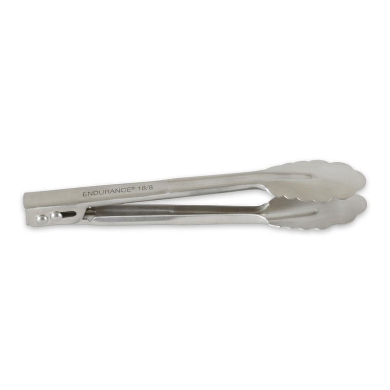 RSVP International Endurance Kitchen Utensil Collection Stainless Steel Locking Tongs