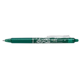 pilot Clicker 0.7mm Tip Erasable Ink Gel Pen Tattoo Design Green Ink (Each)