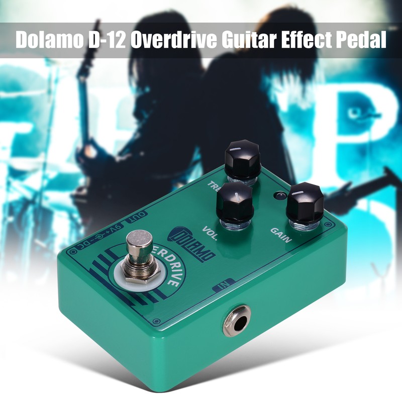 Dolamo D-12 Overdrive Guitar Effect Pedal with Treble Gain Volume