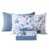 Botanical 6-Piece Queen Bed Sheets Set, Boho Floral Print Brushed