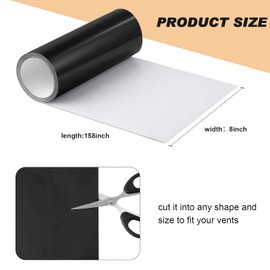 Magnetic Vent Covers for Home Floor Easily Cut Air Magnetic Vent Covers for Ceiling Thick Register Vent Cover for Wall Ceiling RV, HVAC, Air Conditioner, Fireplace and Furnace Vents (8 x 158 Inch)