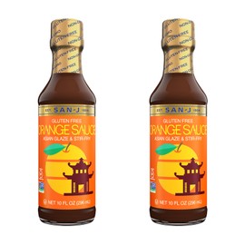 San-J - Gluten Free Orange Sauce - Bright and Sweet Sauce for Cooking - Non-GMO - 10 oz. Bottles - 2 Pack