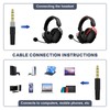 Saipomor 3.5mm Coiled Audio AUX Cable Compatible with HyperX Cloud
