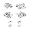 sourcing map 40Pcs M3/M4/M5/M6 T Spring Nut Half Round T