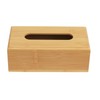 GMMH Bamboo Cosmetic Tissue Box Tissue Dispenser for Tissues or