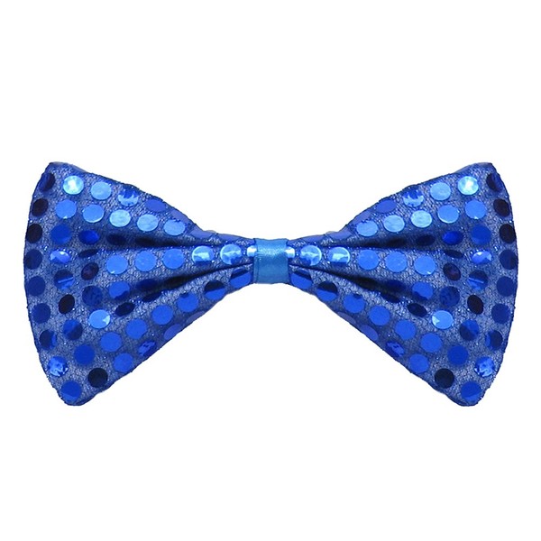 SeasonsTrading Blue Sequin Bow Tie ~ Fun Costume Party Accessory (STC12062)