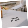 GRIRIW 50pcs Plastic Hooks: Mini 8 Shaped for Outdoor Camping