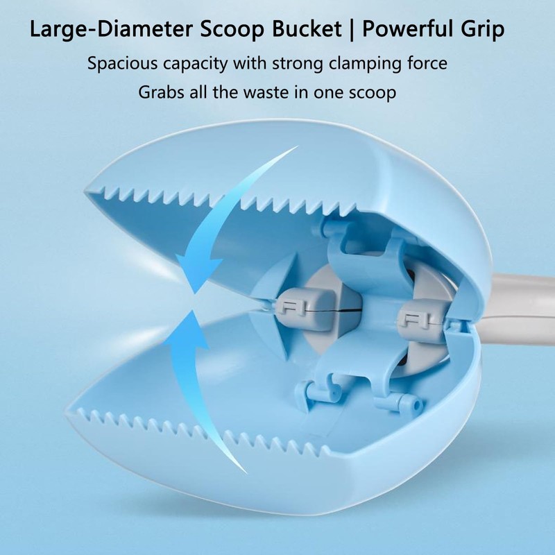 Pooper Scooper with Long Handle 28”, Heavy Duty & Foldable,