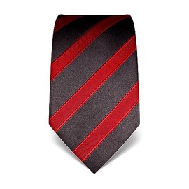 Vincenzo Boretti Men's Tie Pure Silk Striped Elegant Men's Design Tied to Shirt with Suit for Business Wedding 8 cm Narrow Width -