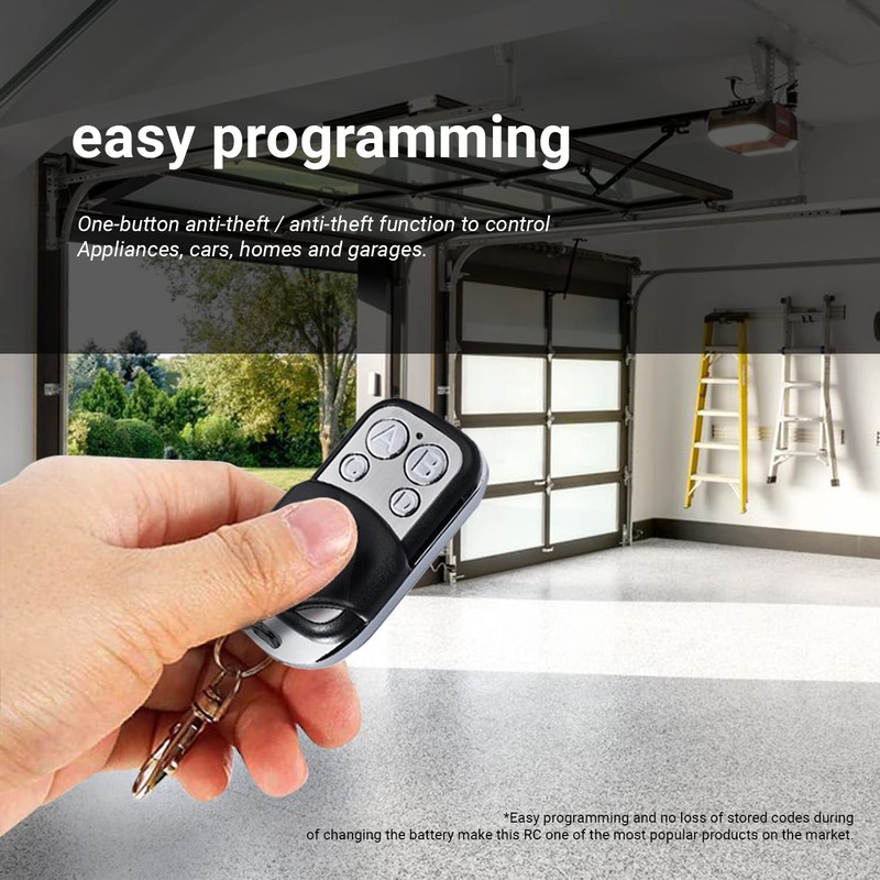 Leyf Pack of 10 Remote Control Garage Door 433 MHz,