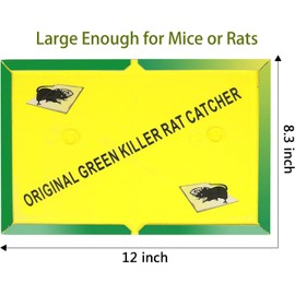 esukceso 6 Pack Large Mice Mouse Glue Traps Rodent Catcher Rat Board Indoor Super Sticky