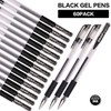 Black Gel Pens Bulk SIKAO 60 Pack Gripped Stick Gel