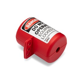 Zing Green Products 7105 USA Made Small Plug Lockout, Red, Recycled Plastic