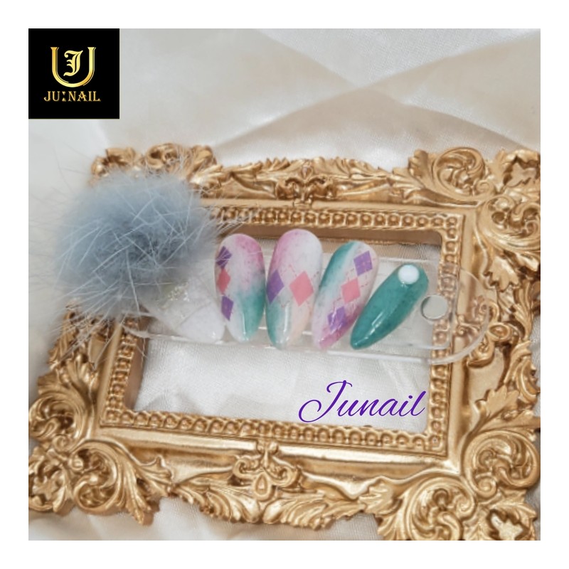 ❣Soft winter knit handmade nail tips - Short ballerina /