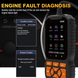 OBD2 Scanner Diagnostic Tool Enhanced Auto Check Engine with Read/Erase Fault Code Cloud Data Print,Auto Check Engine Light Car Diagnostic Scan Tool for All OBDII Car Since 1996