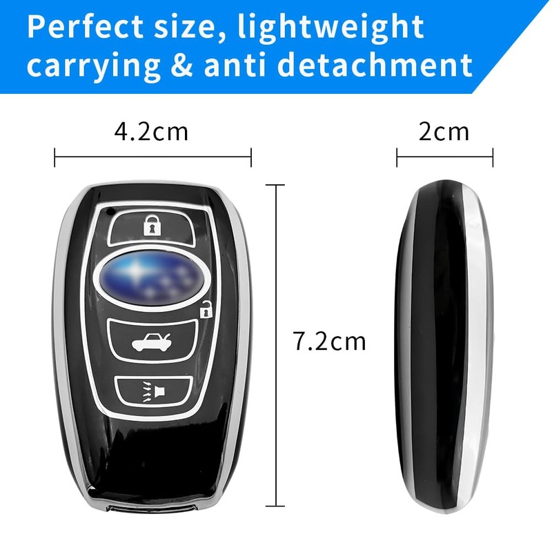 uunonaha Key Fob Cover TPU 360 Degree Protection Soft Full