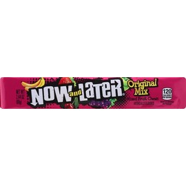 Now & Later Mixed Fruit Chewy Candy 2.44 oz. - Case of: 2424