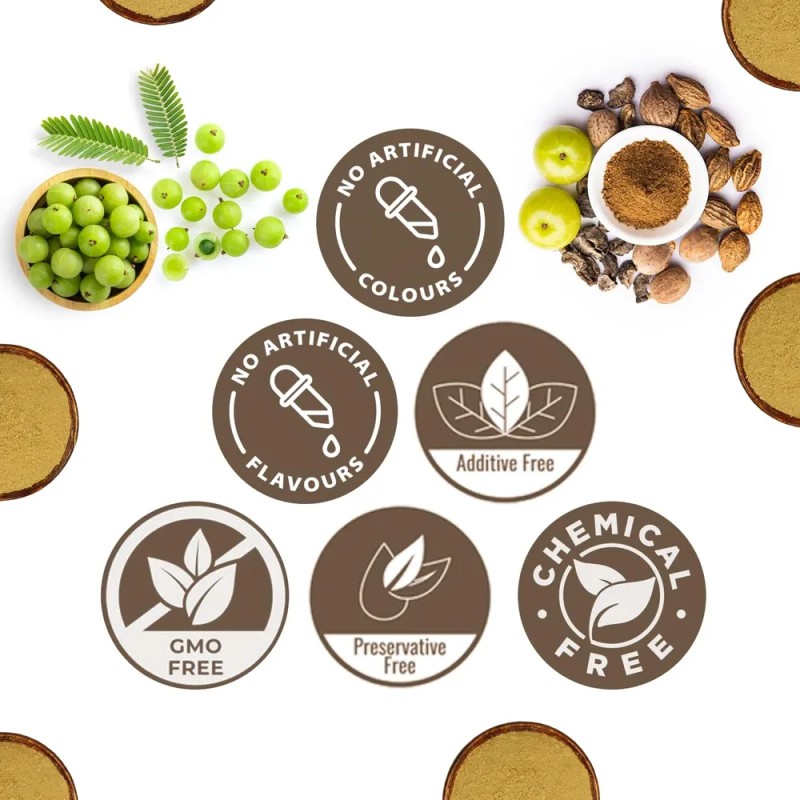 Triphala Polvo Carmel Organics 240ml Soporte Digestivo