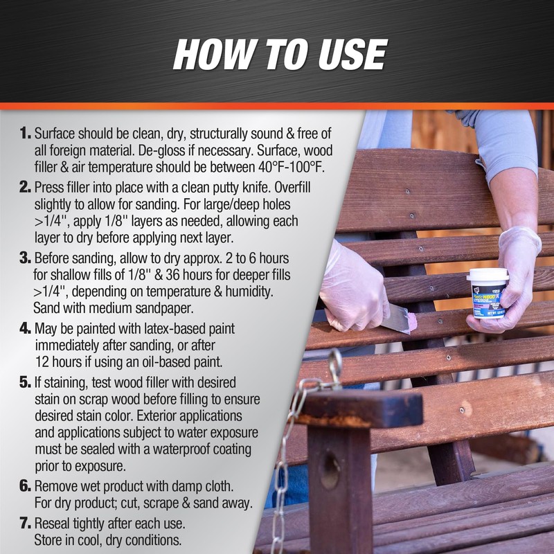 DAP 540 Series 00540 5.5oz Natural Plastic Wood-X W/Drydex, 5.5