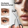Jaasuee 60pcs Black Silicone Rubber Universal Eyelash Curler Replacement Refill
