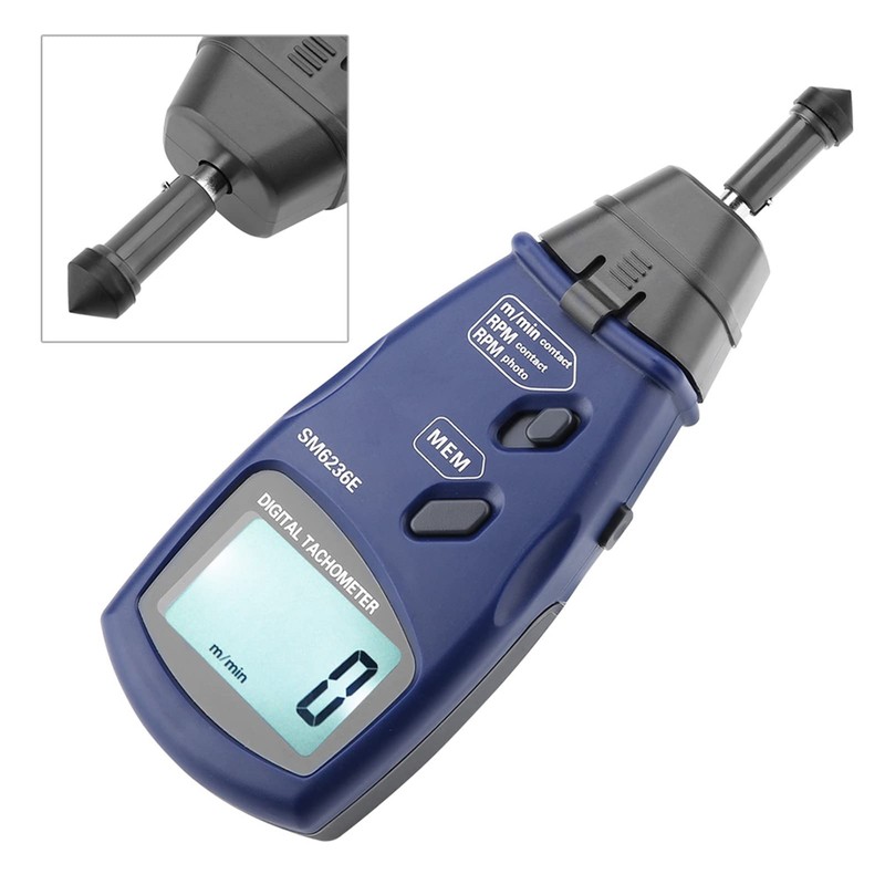 CYTGOUPER SM6236E Digital Photo Tachometer, Digital Rotation Tester with Automatic
