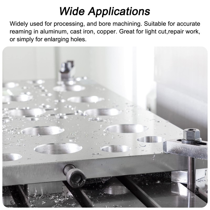 sourcing map Clamping Reamer 17 mm H7 4241 High Speed
