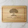 Couples Names Engraved Wooden Chopping Board Family Tree Cheese Board