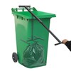 Manual Trash Compactor Metal Black Garbage Compactor Outdoor Touchless Trash