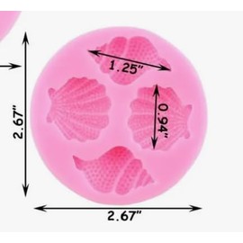 M04. MOLDE DE SILICON PARA REPOSTERIA. Sweet Candy Colors. MODELO CARACOLES