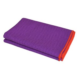 Equanimity PRO Yoga Towel Mat, Purple, 100% Silicone Mat with 100% Premium Microfiber Towel, Extra Long Mat Size 72"x24.5", Slip Resistant, Eco Friendly