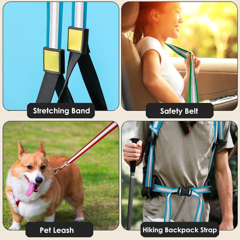 Wonninek Nylon Webbing 1.5 inch 6 Rolls Nylon Strap Webbing